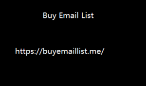 Buy Email List