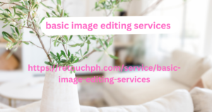 basic image editing services